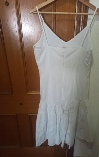 Vestido Blanco Estilo Ibicenco Talla L