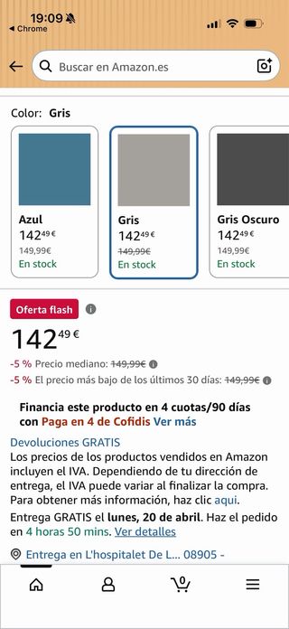 Trona evolutiva rosa y gris