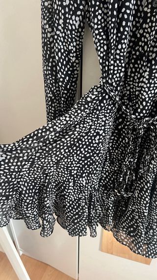 Vestido Zara Estampado Puntos M