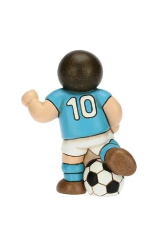 Thun calciatore azzurro con pallone