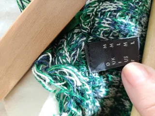 Chaqueta Esprit verde multicolor con flecos