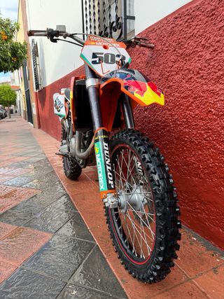 KTM 525 SX Motocross Naranja y Blanca