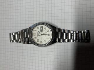 Reloj Seiko Automático Vintage Plata Blanco