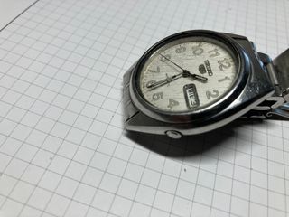 Reloj Seiko Automático Vintage Plata Blanco