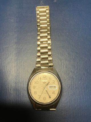 Reloj Seiko Automático Vintage Plata Blanco