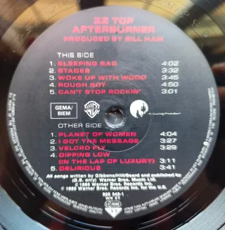 LP 1985 🇩🇪 ZZ TOP - AFTERBURNER