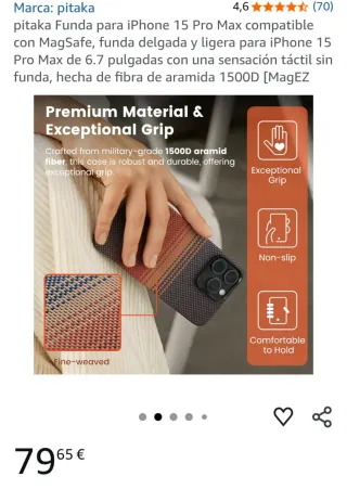 Funda pitaka iPhone 15 Pro Max MagSafe