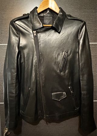 Cazadora Biker Cuero Trussardi