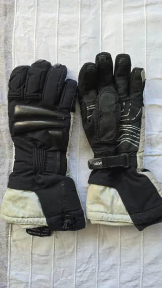 Guantes BMW Moto Negro y Beige