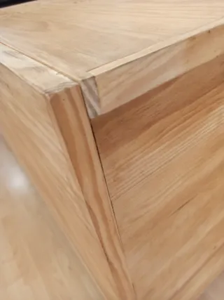 Mostrador madera maciza artesanal reciclada
