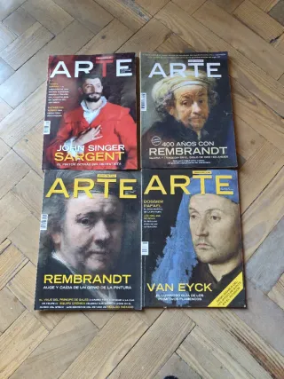 Lote 6 revistas de descubrir el arte y national ge