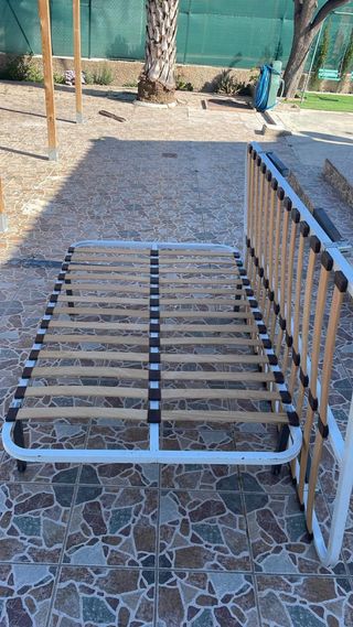 1 Somier 105 cm de tablas