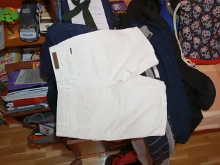 Pantalones cortos Pull&Bear blancos