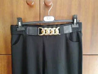 Pantaloni neri tessuto elasticizzato " nuovo "