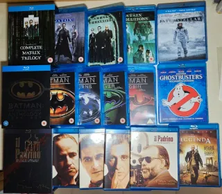 Lotto 13 Blu-Ray film:Batman,Matrix,Il Padrino e..