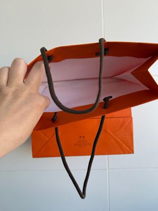 Bolsa Papel Hermès Naranja Icónico