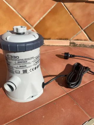 Depuradora Filtro Piscina Portátil Gris