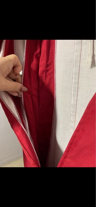 Traje de flamenca rojo con volantes