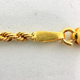 Cadena Salomónica de oro de 18k, 4.85 g, 46.5 cm.