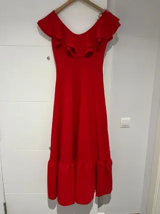 Traje de flamenca rojo