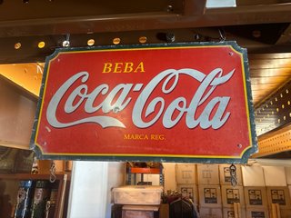 Cartel Coca-Cola Chapa antiguo