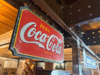 Cartel Coca-Cola Chapa antiguo