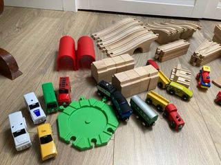 Circuito Tren Madera +100 Piezas