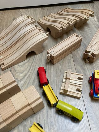 Circuito Tren Madera +100 Piezas