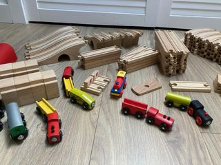 Circuito Tren Madera +100 Piezas