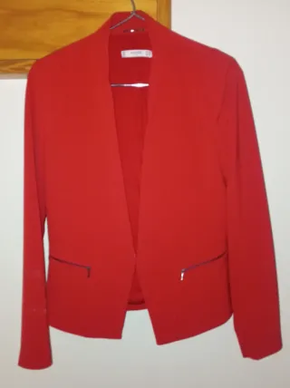 Chaqueta Americana Roja Mango