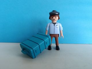 Playmobil mozo época victoriana con maleta