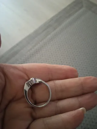 Anillo Rodio Circonita