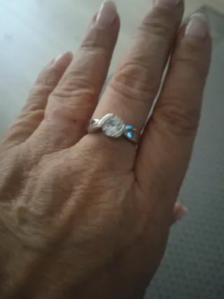 Anillo Rodio Circonita