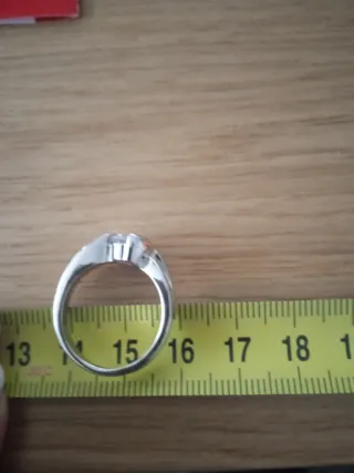 Anillo Rodio Circonita