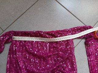 Minigonna paillettes fucsia Tg. S