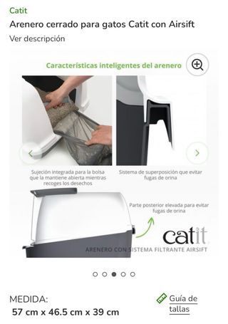 Arenero Gato Catit Cerrado Airsift