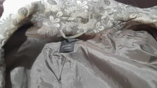 Giacca donna fantasia floreale grigio