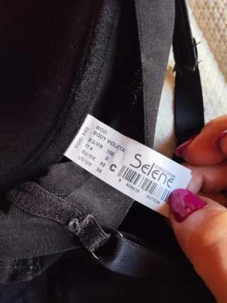 Body Selene Negro Transparente