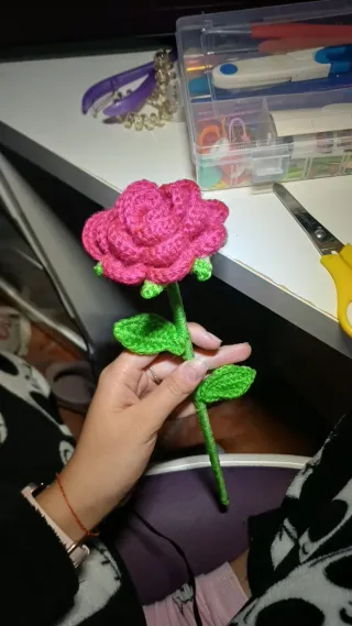 Rosa eterna crochet
