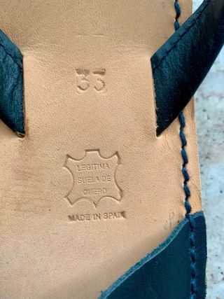 Sandalias Menorquinas niño azul marino Talla 33