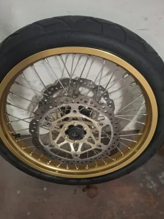 Coppia Cerchi Oro Honda Transalp 750 Completi