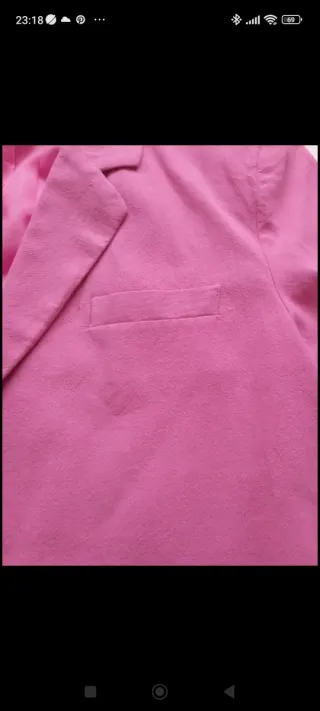 Conjunto Chaqueta y Falda Talla S/M Rosa