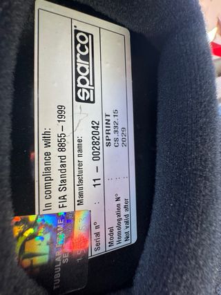 2 Baquet Sparco Sprint + arneses gt2i