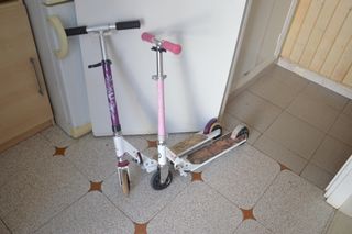 Patinetes infantil morado y rosa