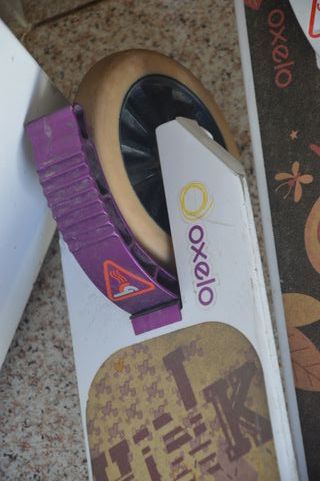 Patinetes infantil morado y rosa