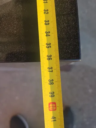 Mesa de TV moderna con cristal