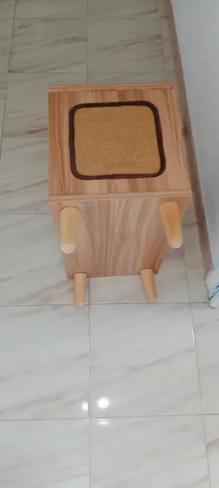 Rascador para gatos con túnel y casa
