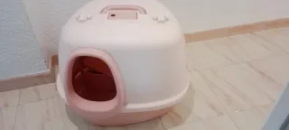 Rascador para gatos con túnel y casa