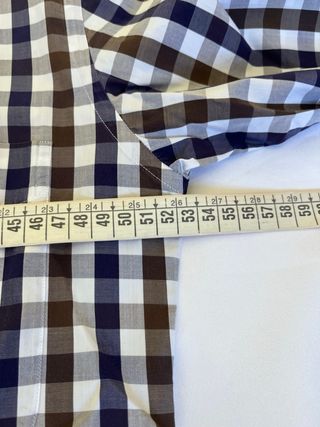 Camisa GANT cuadros azul y marrón Talla M