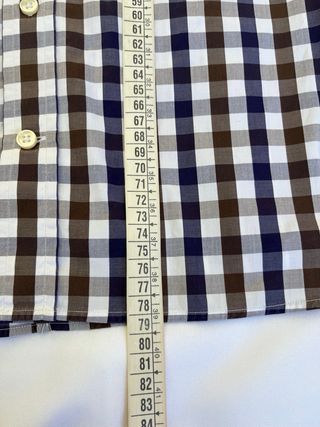 Camisa GANT cuadros azul y marrón Talla M